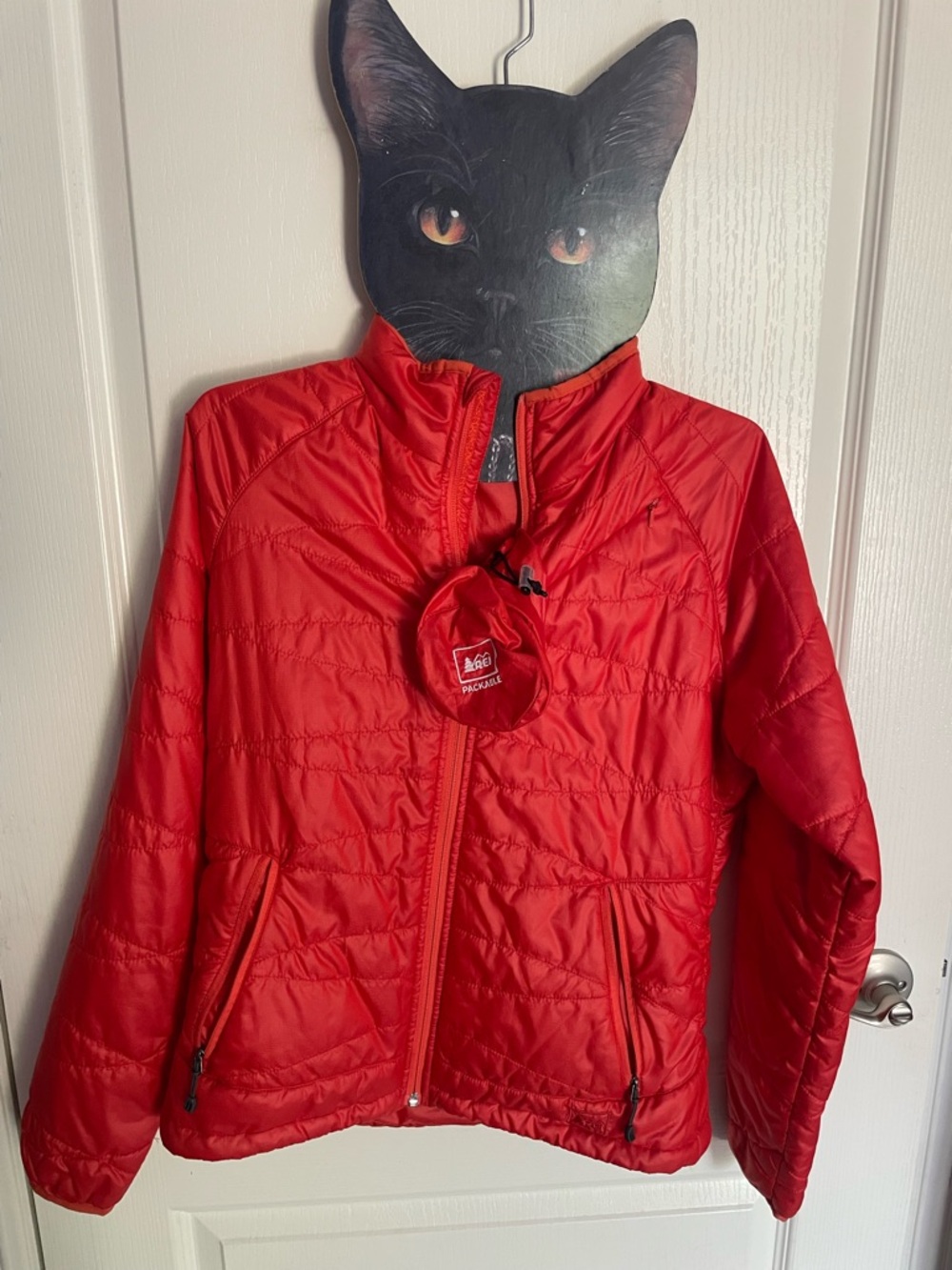 Lightweight Puffer Jacket - red